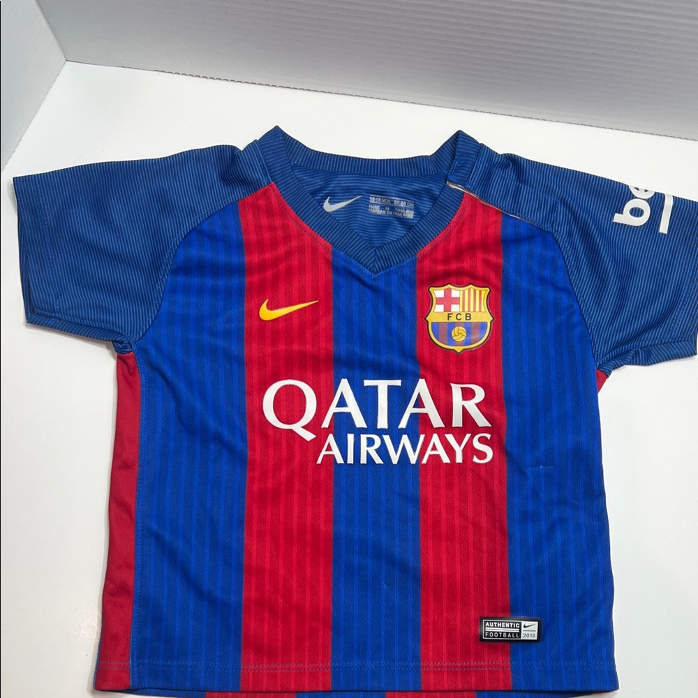 Nike Kids Barcelona Blue and Red Soccer Jersey